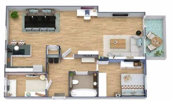 Featured Image of Godrej Lakeside Orchard 2 BHK Apartment Floor Plan